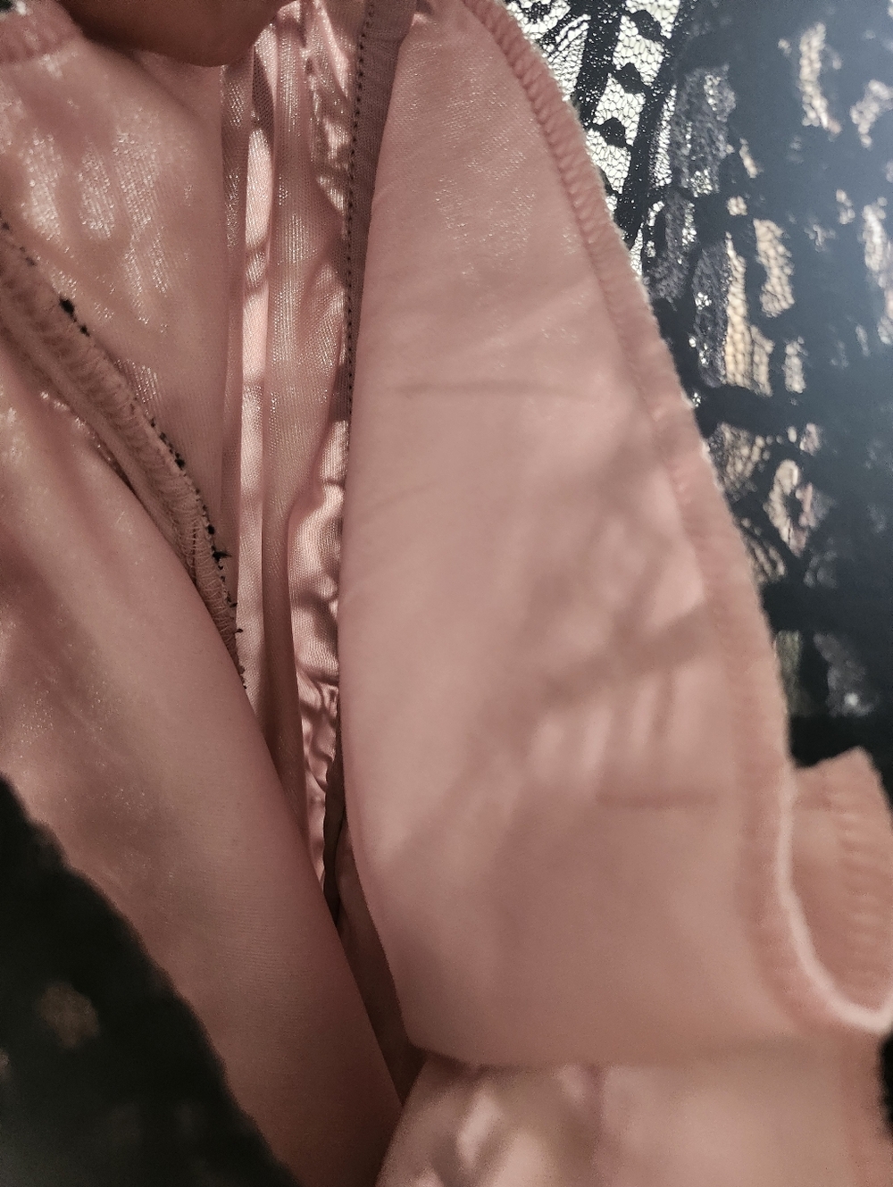 My Michelle Y2k Black Lace Pink Top - Picture 8 of 11